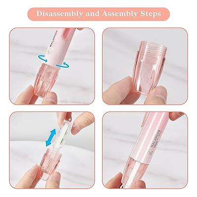 BITOSEE White Out, Correction Tape, Cute Quick Dry Japan White Out Correction Tape Pen,with Easy to Use Kawaii Pen Shaped Applicator, for Home