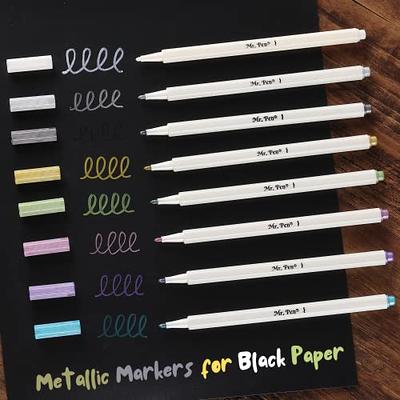 Mr. Pen- Metallic Markers, 8 Pcs, Assorted Colors, Metallic Markers Fine Tip,  Metallic Pens, Metallic Markers for Black Paper, Metallic Paint Pens,  Metallic Marker Pens, Markers for Scrapbooking. - Yahoo Shopping