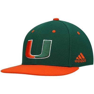 Men's adidas Black Miami Hurricanes On-Field Baseball Fitted Hat