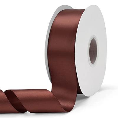 YASEO Red Ribbon, Solid Color Double Faced Polyester Satin Ribbon - 1/2  Inch Wide, 100 Yards Long, Perfect for Wedding, Gift Wrapping, Sewing, and