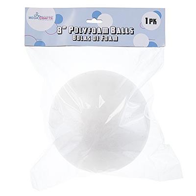 4 inch White Foam Balls, Polystyrene for DIY Crafts, Art, School Supplies, Decorations (12 Pack)