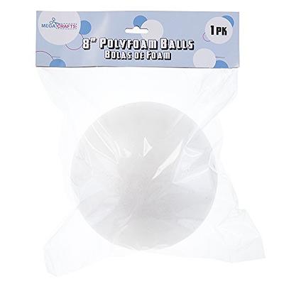 6 Pack Foam Balls for Crafts, 4-Inch Round White Polystyrene 4inch