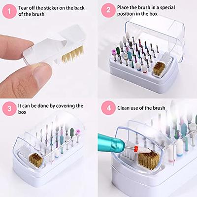 2 in 1 Nail Drill Bit Cleaner Box