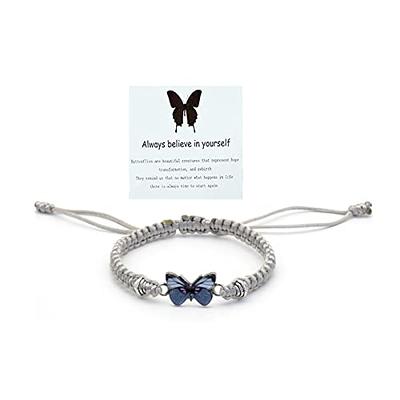 Butterfly Bracelet For Teen Girls Adjustable String Butterfly