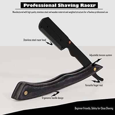 LEYMING Double Edge Safety Razor with 10pcs Blades, Metal One Single Blade  Razor, Classic Wet Shaving