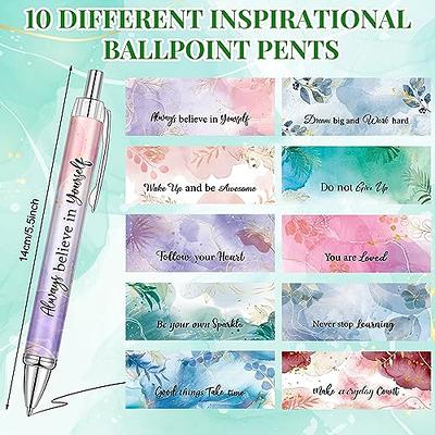  50Pcs Inspirational Pens in Bulk, Funny Ballpoint