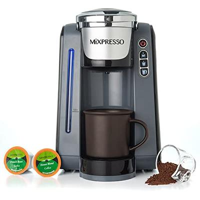 CHULUX Single Serve Coffee Maker KCUP Pod Coffee Brewer, Single Cup Coffee  Machine Mini 3 in 1 for K CUP Ground Coffee Tea Filter, One Cup Coffee Make,Coffee  Maker