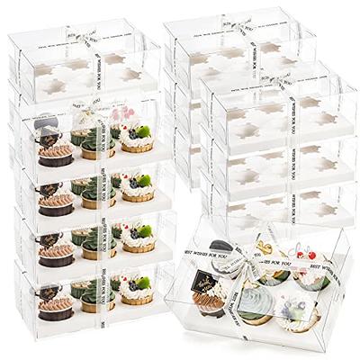 20 Pcs Transparent Box Clear Boxes for Gifts Favor Small Bulk Items Plastic  Dessert Containers Candy Square Bride