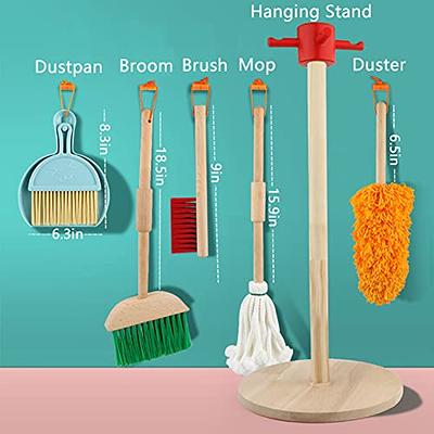 Broom, Mop, Duster, Dust Pan - Housekeeping Set, without Stand