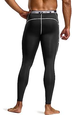  TSLA Mens Compression Pants, Cool Dry Athletic