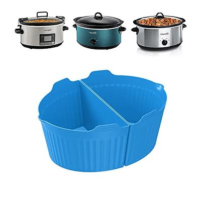 1 Silicone Slow Cooker Divider Liners For 6qt 7qt 8qt Oval - Temu