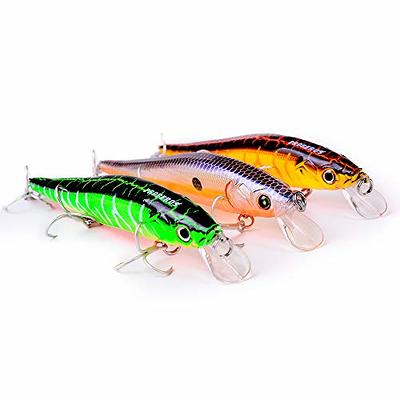 PROBEROS Minnow Bass Fishing Lures - Jerkbait Sinking Lure Set Hard Baits  Crankbait for Trout Catfish Musky Bluegill Fishing Plug 6Pcs/kit - Yahoo  Shopping