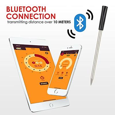 Wireless Meat Thermometer Bluetooth Unlimited Range Thermometer Digital Meat  Thermometer Wireless for Remote Monitoring Kitchen BBQ Oven Smoker Grill  Rotisserie - Yahoo Shopping