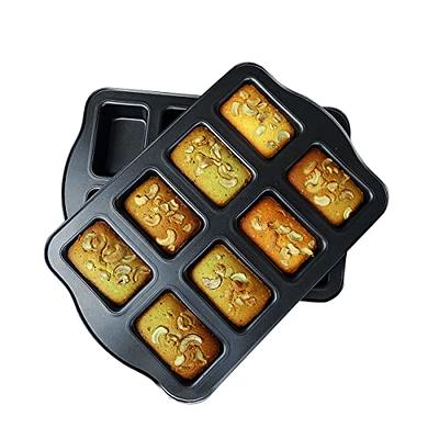 Hemoton 8 Pcs Cake Pan Pastry Baking Mold Silicone Loaf Pans Rubber Cake  Mold Non-stick Molds Silicone Bake Pan Silicone Brownie Pan Cheesecake  Baking