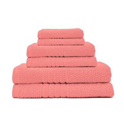 Lavish Home 8 Piece 100% Cotton Plush Bath Towel Set - Taupe