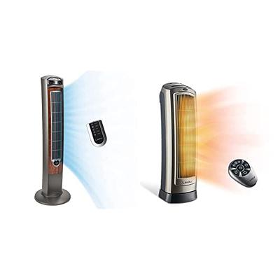  BLACK+DECKER Ceramic Space Heater with Adjustable Thermostat,  Tower Heater for Vertical or Horizontal Use, Portable Heater & Tower Fan  with 3 Settings, Oscillating Electric Heater : Home & Kitchen