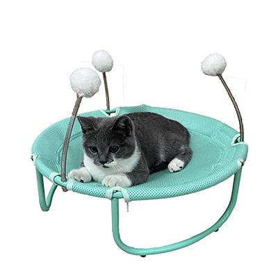 Babyezz Cat/Dog Bed,Wooden Pet Hammock Bed,Elevated Breathable Dog