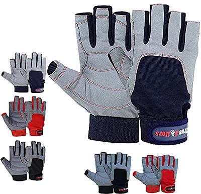 MRX BOXING & FITNESS Sailing Gloves with 3/4 Finger and Grip for Men and  Women, Great for Kayaking, Workouts and More Grey/Red - Yahoo Shopping