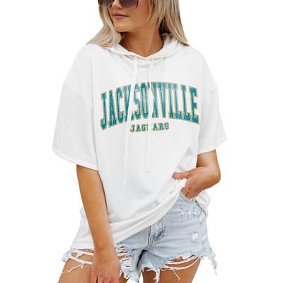 Jacksonville Jaguars Gameday Couture Women's Gl Flip Sequin Sleeve  T-Shirt - Black