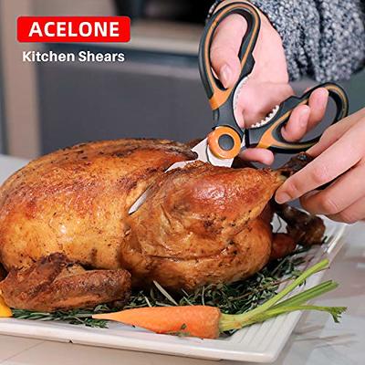 Kitchen Scissors - Stainless Steel Blade Cover Heavy Duty Kitchen Shears  for Herbs Chicken Meat Vegetables