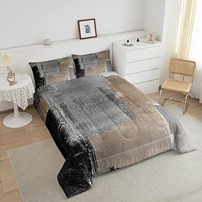 Erosebridal Grey Tie Dye Bedding Sets Queen Brown Ombre Comforter