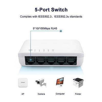 Switch Ethernet 5 ports 10/100 Mbps