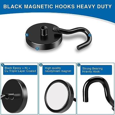 LOVIMAG Magnetic Hooks, 40LBS Strong Magnet Hooks Magnetic Hooks