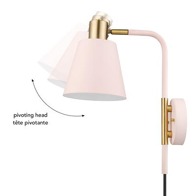 Globe Electric Olivia 12-in Matte Brass Table Lamp With Metal