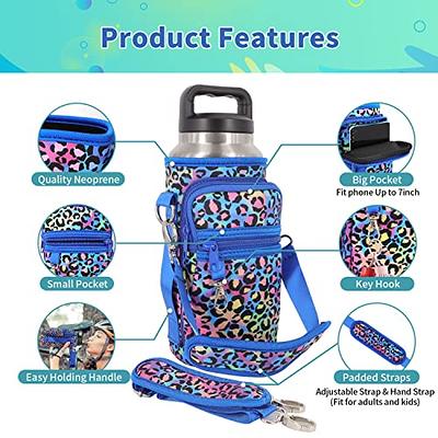 Water Bottle Holder with Padded Shoulder Strap