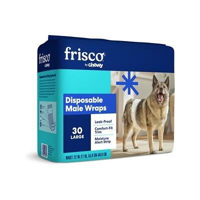  Wiki Wags Disposable Dog Wraps  Leak Proof Dog Diaper for  Male Marking and Incontinence, Small : Pet Diapers : Pet Supplies