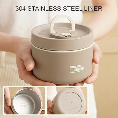 304 Stainless Steel Thermos Thermal Lunch Box Kid Adult Bento Boxs  Leakproof Japanese Style Food Container Portable