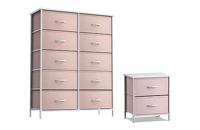 Sorbus 12 Drawer Dresser Chest ,Pink