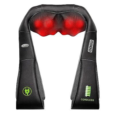 Back Massager with Heat, Rechargeable Cordless 3D Shiatsu