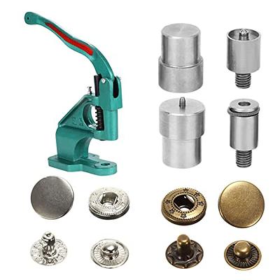 Agatige 4Pcs Snap Button Die Mold Set, Stainless Steel Heavy Duty Press  Button Die Snaps Fastener Tool Mould for Hand Press Machine Setter Clothing  Leather No-sew Button for 651/633/831 Buttons - Yahoo