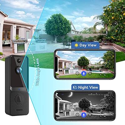 EKEN Smart Video Doorbell Camera Wireless with Chime Ringer, Smart AI Human  Detection, 2.4G WiFi, 2-Way Audio, HD Live Image, Night Vision, Cloud