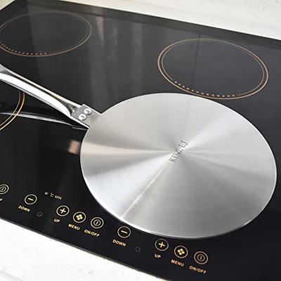  Heat Diffuser for Glass Cooktop,Stainless Steel Heat Diffuser,9.45  inch Induction Cooktop Adapter Plate,Kitchen Cookware Heat Transfer Plate  for Gas Stove Glass Cooktop Converter: Home & Kitchen