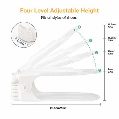 Neprock Shoe Rack, 6 Tier, Stackable 24 Pair Closed Shoe Storage