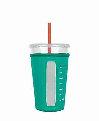 Reusable Iced Coffee Cup (24 Oz/Venti), Leak Proof and Double Wall