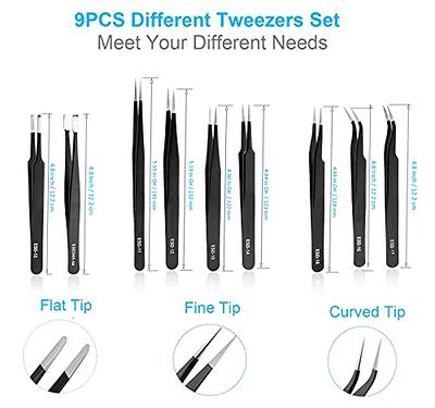 1pc Tweezer Stainless Steel PrecisionTweezers Repair Tools for Mobile  Maintenance Electronic Tweezers for Crafting Soldering