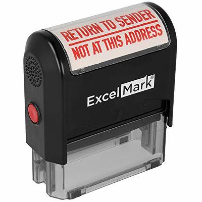  ExcelMark Premium Self-Inking Stamp Refill Ink - 1 oz. (Black)  : Office Products