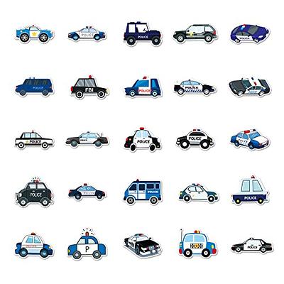 50PCS Police Car Stickers Police Stickers Police Gifts Police Officer Gifts  Police Merch Cop Gifts Aesthetic Stickers Vinyl Waterproof Stickers For  Water Bottle,Computer,Laptop,Phone,Luggage,Notebook