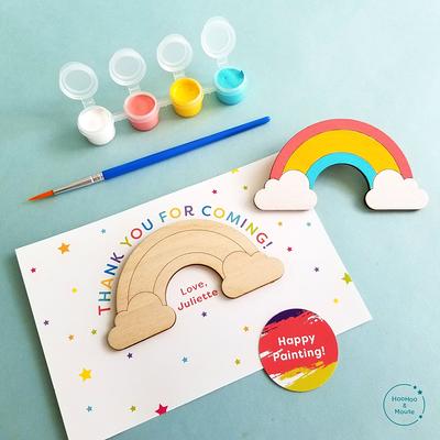 Rainbow Party Favor Paint Kit, Rainbow Goodie Bag, Personalized Kid Birthday  Favors, Diy Wood Magnet, School Giveaways, Art Favors - Yahoo Shopping