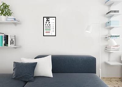 Eye Exam Chart Vision Eye Test Chart Snellen Eye Charts for Eye Exams 20  Feet Symbol Novelty Medical Wall Occluder Vision Black Wood Framed Art  Poster 14x20 - Yahoo Shopping