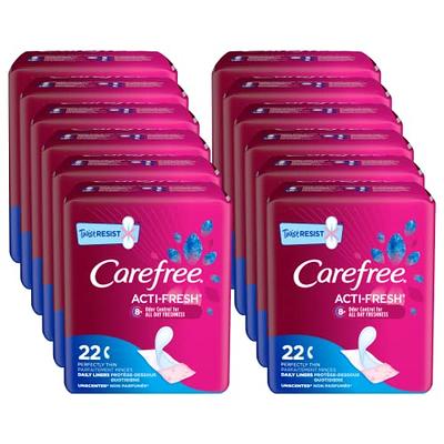 Carefree Thong Pantiliners Regular Liners Unscented Women 49 Pads (Pack of  1)