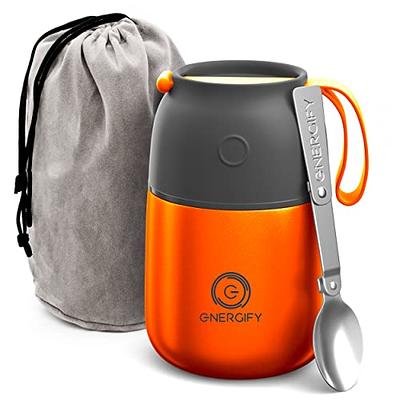 JOOPETALK Thermo for Hot Food Kids 17oz Soup Thermo Insulated Food Jar  Lunch Container Keeps Hot/Cold Vacuum Stainless Steel Thermo Lunch Box With  Handle Folding Spoon for School, Office, Travel - Yahoo