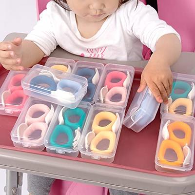 Baby Grasp Spoon Fork Set - Self-Feeding Looped Handle Spoon