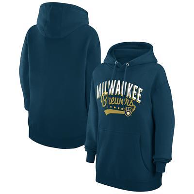 Men's Pro Standard White Milwaukee Brewers Logo Pullover Hoodie