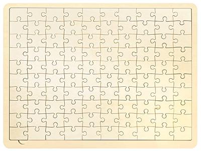 Wooden Puzzle Blank, Blank Puzzle, Diy Puzzle, Craft Supply Puzzle, 49  Piece Pizzle Blank, Party Favor Pack, Crafting Idea, Laser Blanks 