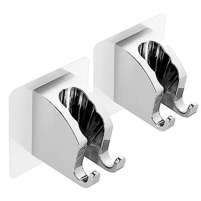 2 PCS Shower Head Holder Wall Mount,Chrome Strong Adhesive Shower