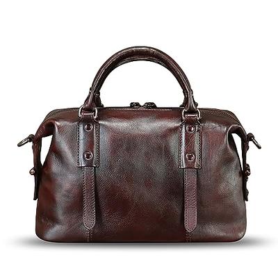 Genuine Leather Handbag for Women Top Handle Satchel Handmade